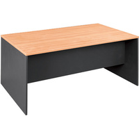 OM DESK W1200 x D750 x H720mm Beech Charcoal