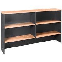 OM HUTCH W1800 x D325 x H1080mm Beech Charcoal