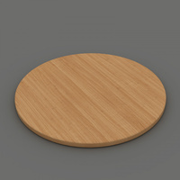 OM TABLE TOP ONLY D900mm Beech   Beech Charcoal