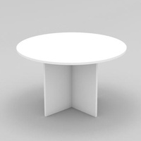 OM ROUND MEETING TABLE D900 x H720mm White all over