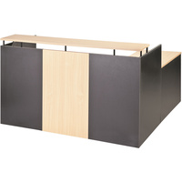 OM RECEPTION COUNTER W1800 x D750 x H1100mm Beech Charcoal