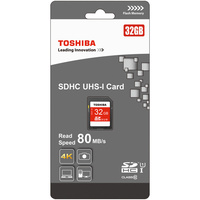 TOSHIBA MEMORY CARD 32GB SDHC USH-1 Class 10