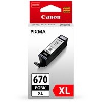 CANON INK CARTRIDGE PGI-670XLBK High Yield Black