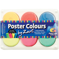 ZART PAINT FLUORESCENT PAINT Colours Pack of 6