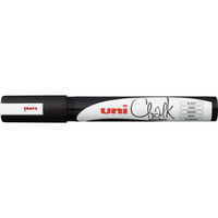 UNI CHALK MARKER 2.5mm Bullet Tip Black