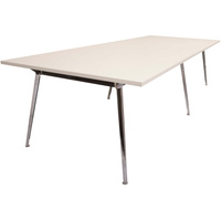 RAPID AIR BOARDROOM TABLE 3200W x 1200D x 750mmH Natural White