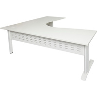 RAPID SPAN CORNER WORKSTATION H1800xD1500xH700mm White Top & Legs