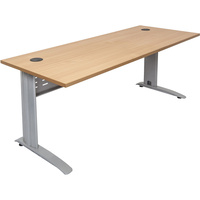 RAPID SPAN DESK W1200xH700mm Beech Top Silver Legs