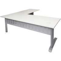 RAPID SPAN OPEN WORKSTATION 1800W x 1800W x 700D x 730mmH NW with Brushed Silver Frame