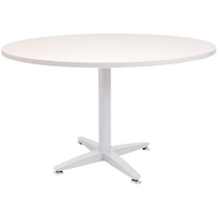 RAPID SPAN FOUR STAR ROUND TABLE 1200mm Dia x 730mmH NW with White Base