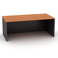 S-OM DESK W1800 x D900 x H720mm Cherry Charcoal