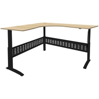 RAPIDLINE ELECTRIC WORKSTATION CNR 1500Wx1500Wx685-1205mmH Natural Oak with Black