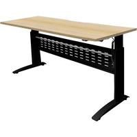 RAPIDLINE ELECTRIC WORKSTATION 1800Wx700Dx685-1205mmH Natural Oak with Black