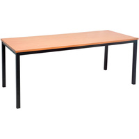 STEEL FRAME TABLE 1500mm X 750mm Beech