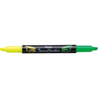 PENTEL TWIN TIP HIGHLIGHTER SLW8 Yellow Green