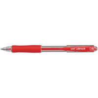 UNI-BALL BALLPOINT PEN Laknock Retractable 0.7mm Red