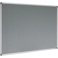 VISIONCHART PINBOARD FELT 900 x 600mm Grey