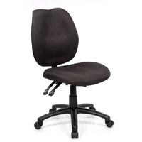 SABINA TYPIST CHAIR M/B Black Fabric